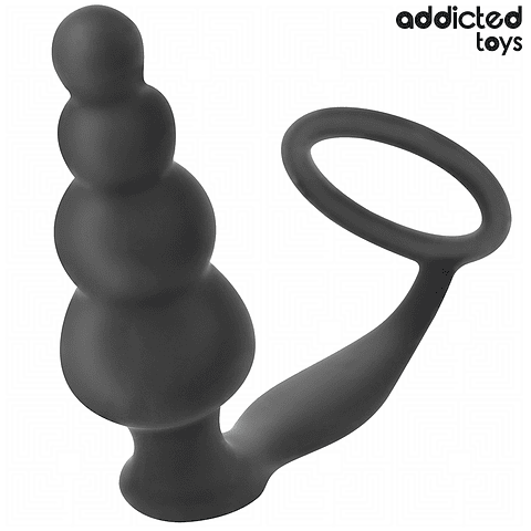 ADDICTED TOYS - PLUG ANAL COM ANEL MODELO 5
