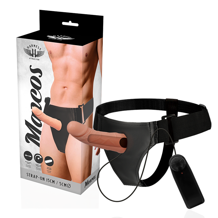 HARNESS ATTRACTION - RNES ESTRUTURAS OCAS COM VIBRADOR 15 CM -O- 5 CM 1