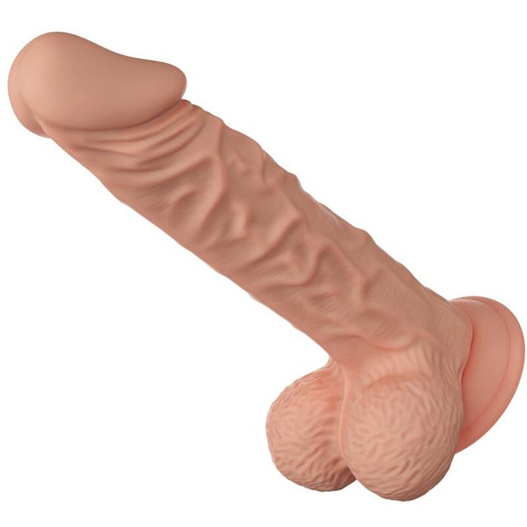 BAILE - LINDO ENCONTRO BURAQ DILDO REALÍSTICO FLEXÍVEL 24 CM NATURAL 1