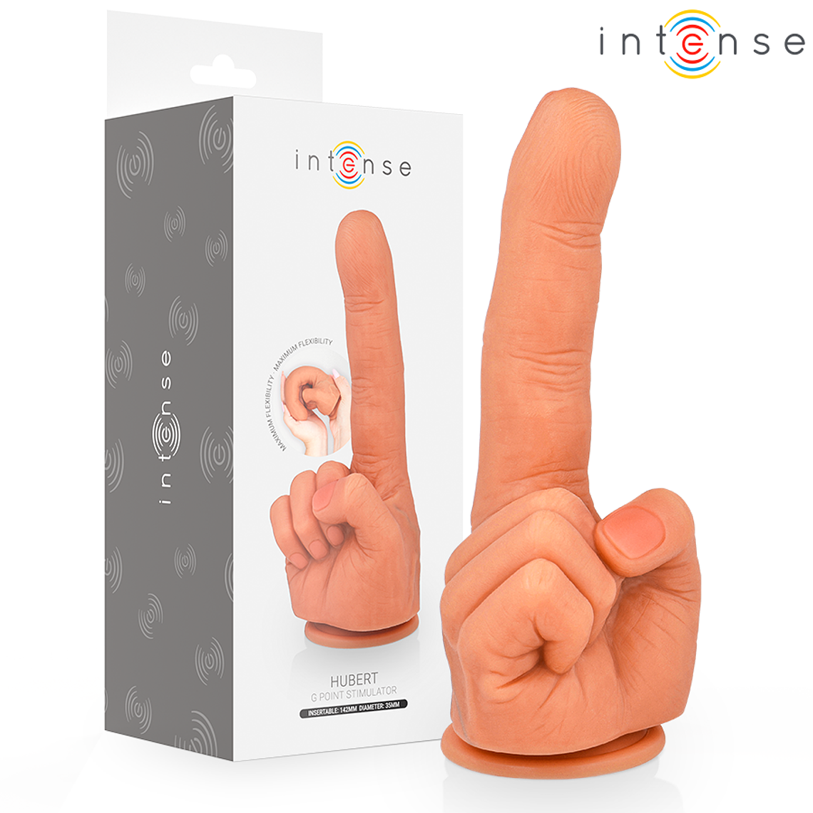 INTENSE - ESTIMULADOR DE PONTO G HUBERT MÃO FLEXÍVEL 14,2 CM 1