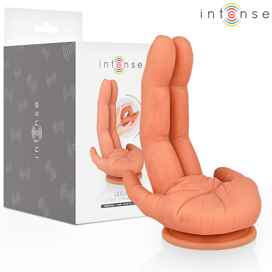 INTENSE - ESTIMULADOR DE PONTO G LEELA MÃO FLEXÍVEL 12,6 CM 1