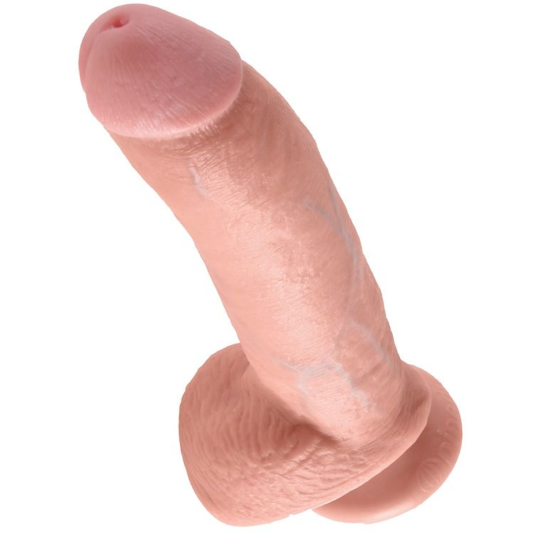 KING COCK - 9 CARNE DE DILDO COM BOLAS 22.9 CM 1