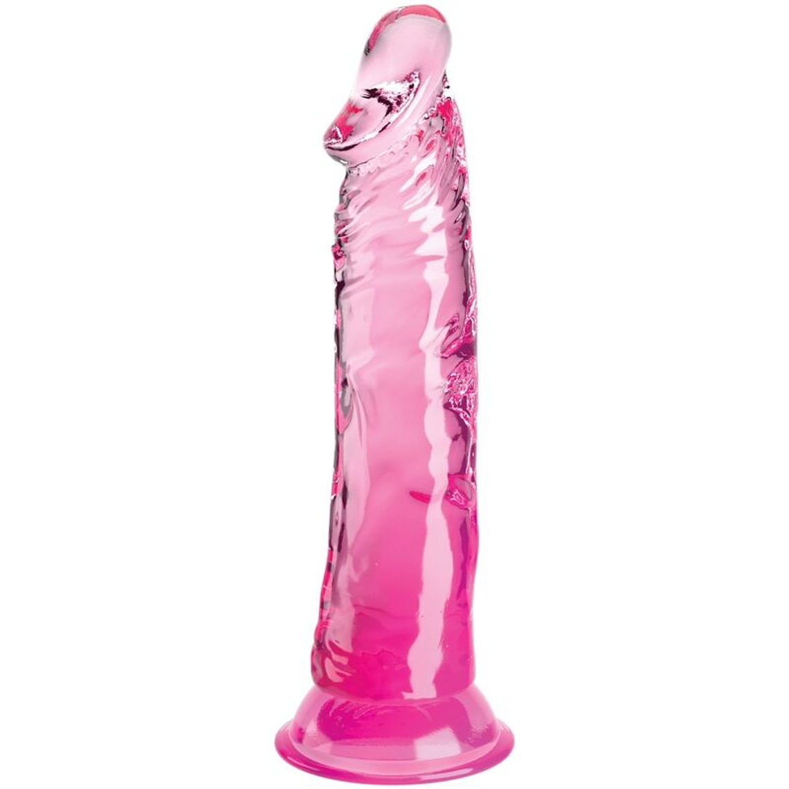 KING COCK - CLEAR PÊNIS REALÍSTICO 19.7 CM ROSA 1