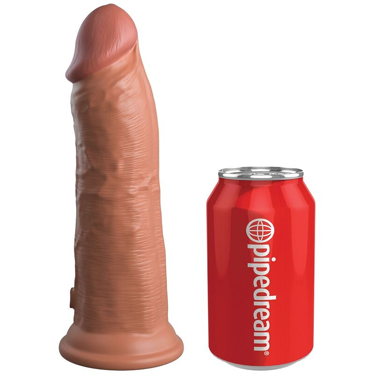 KING COCK - ELITE DILDO DE SILICONE REALISTA 20.3 CM CARAMELO 1
