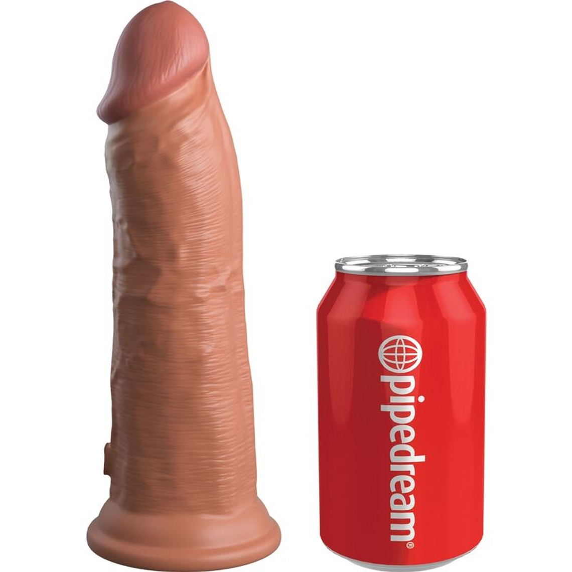 KING COCK - ELITE VIBRADOR REALÍSTICO E SILICONE 20.3 CM CARAMELO 1