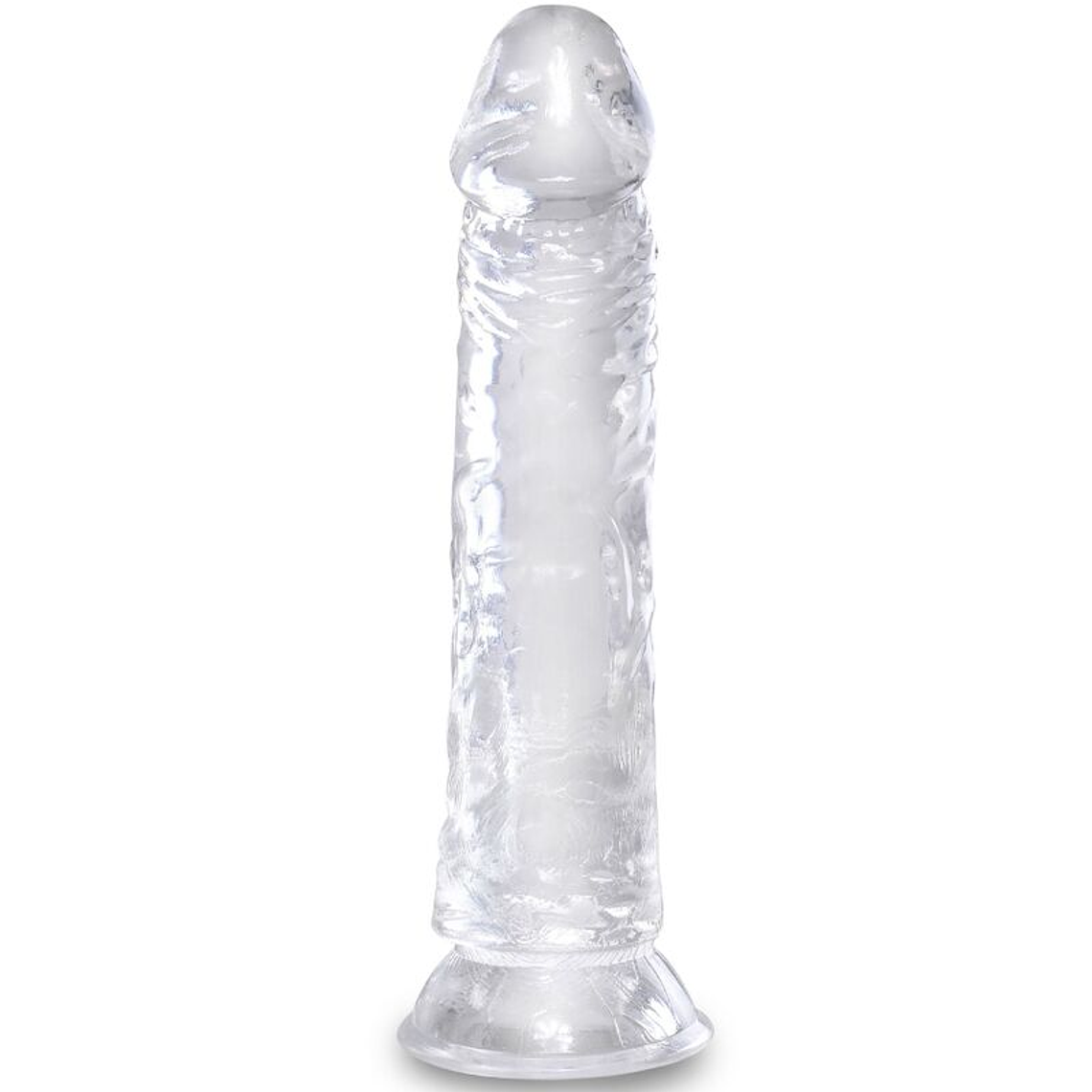 KING COCK - PÊNIS REALISTA CLARO 19.7 CM TRANSPARENTE 1