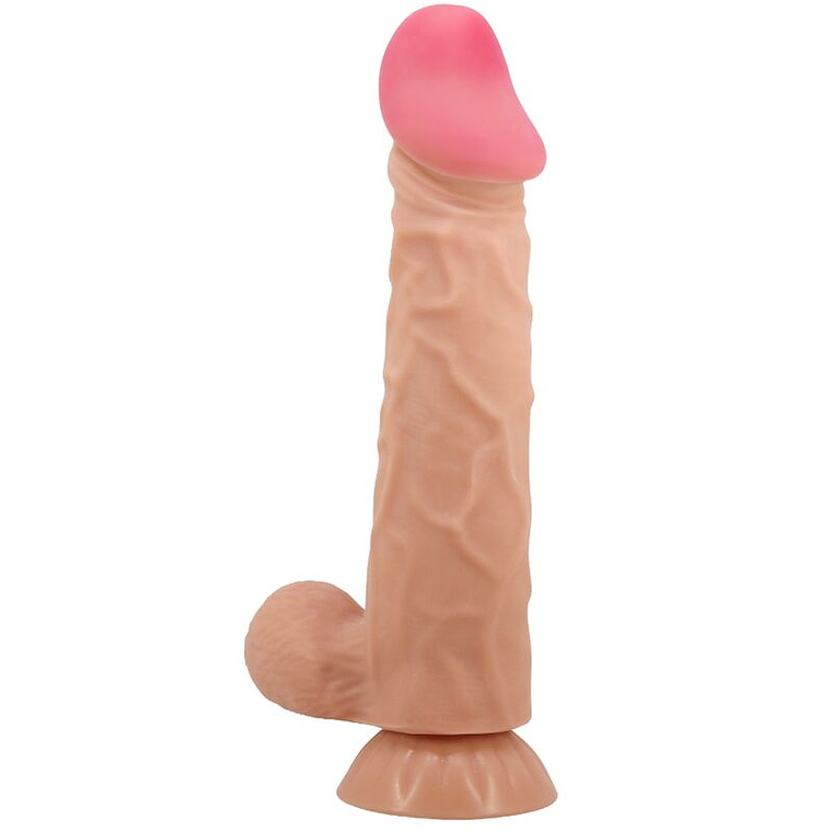 PRETTY LOVE - SÉRIE SLIDING SKIN DILDO REALÍSTICO COM VENTOSA DESLIZANTE PELE 24 CM 1