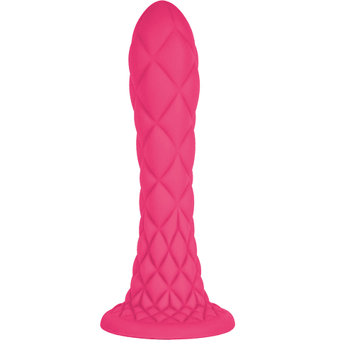 SILEXD - DREAMY DILDO FANTASY SILICONE LÍQUIDO TERMORATIVO FÚCSIA 18,5 CM