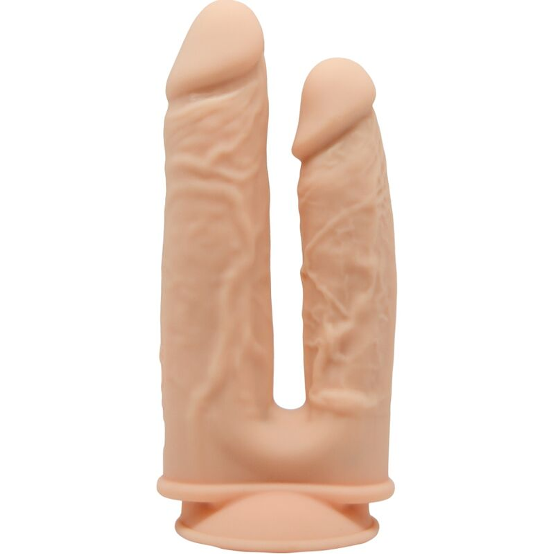 SILEXD - MODELO 1 VIBRADOR DE DUPLA PENETRAÇÃO DE PÊNIS REALISTA PREMIUM SILEXPAN CONTROLE REMOTO DE SILICONE 17.5 / 19.5 CM 1