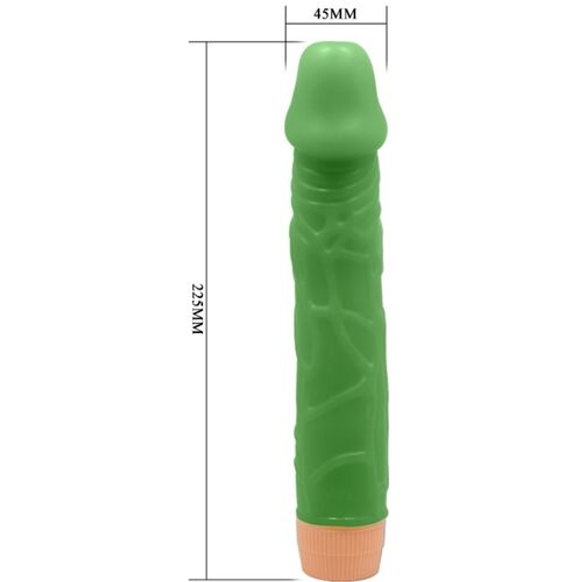 Dildo Vibratório Realista BAILE BW-001023R | Grande TPR Textura Venosa 5