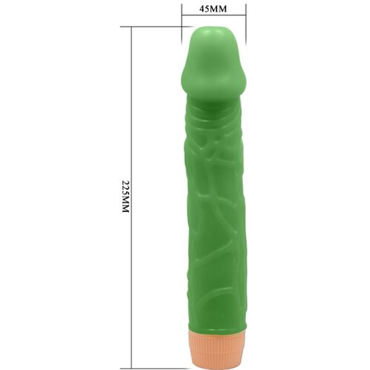 Dildo Vibratório Realista BAILE BW-001023R | Grande TPR Textura Venosa 5