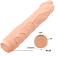 Dildo Vibratório Realista BAILE BW-001009R | Grande TPR Textura Venosa - Thumbnail 6