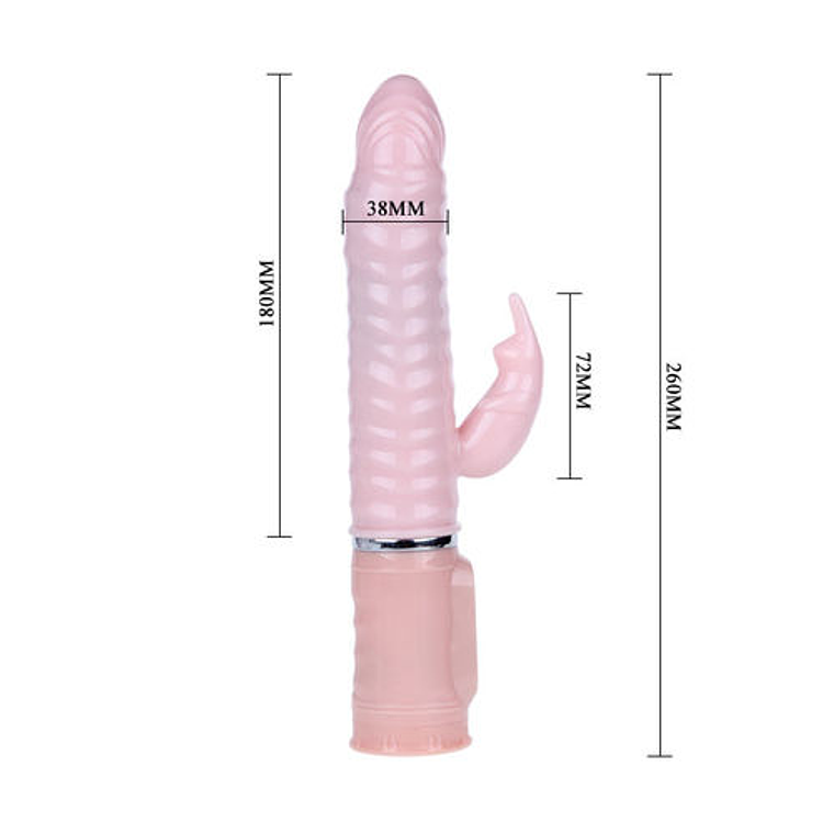 Vibrador coelho BAILE com aquecimento até 48 °C, projetado para estimulação dupla (clitoriana e interna) 8
