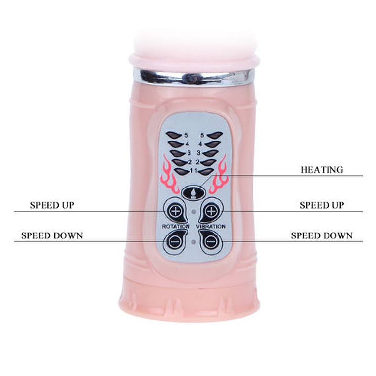 Vibrador coelho BAILE com aquecimento até 48 °C, projetado para estimulação dupla (clitoriana e interna) 10