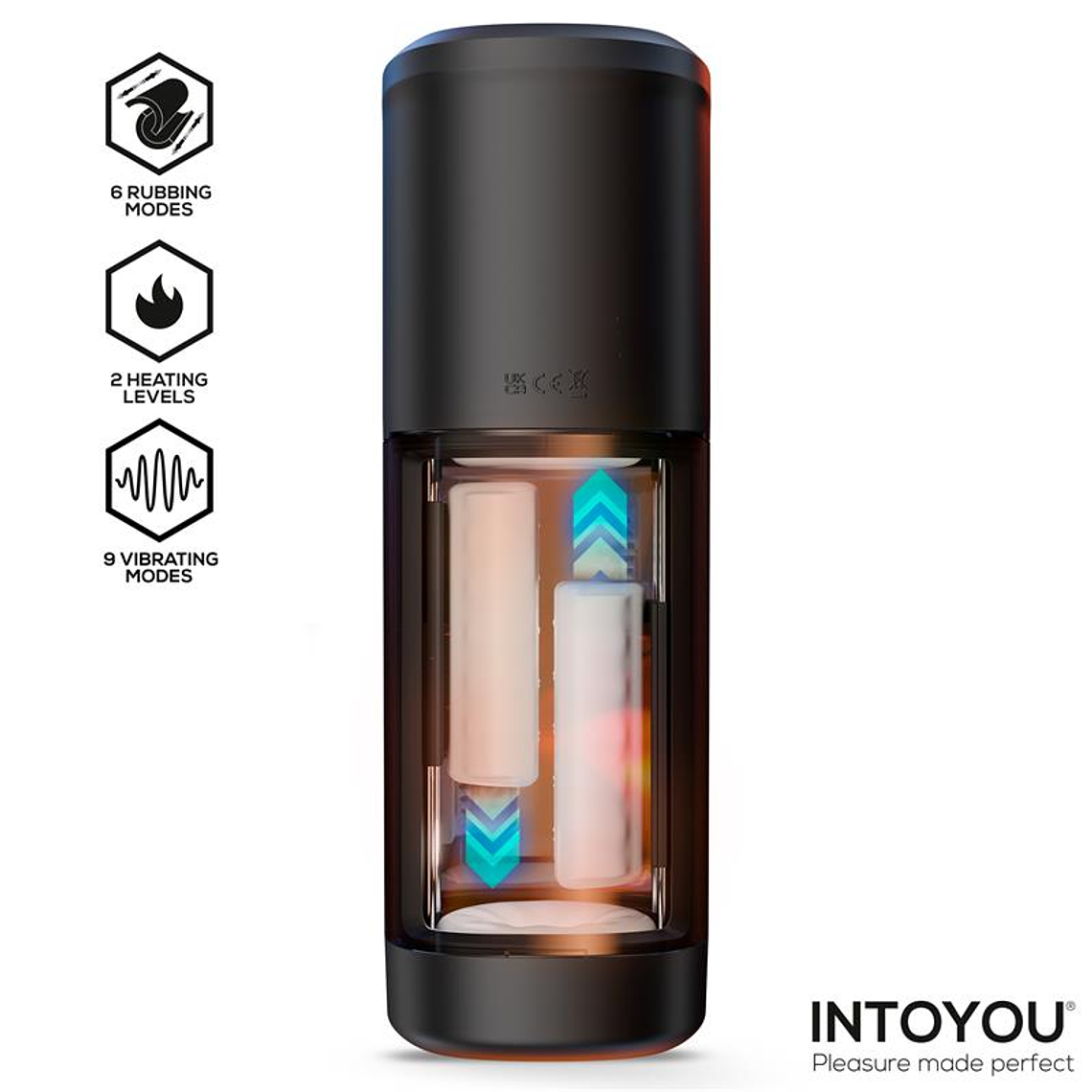 Masturbador Automático com Aquecimento INTOYOU Nextor | Fricção e Vibração 7