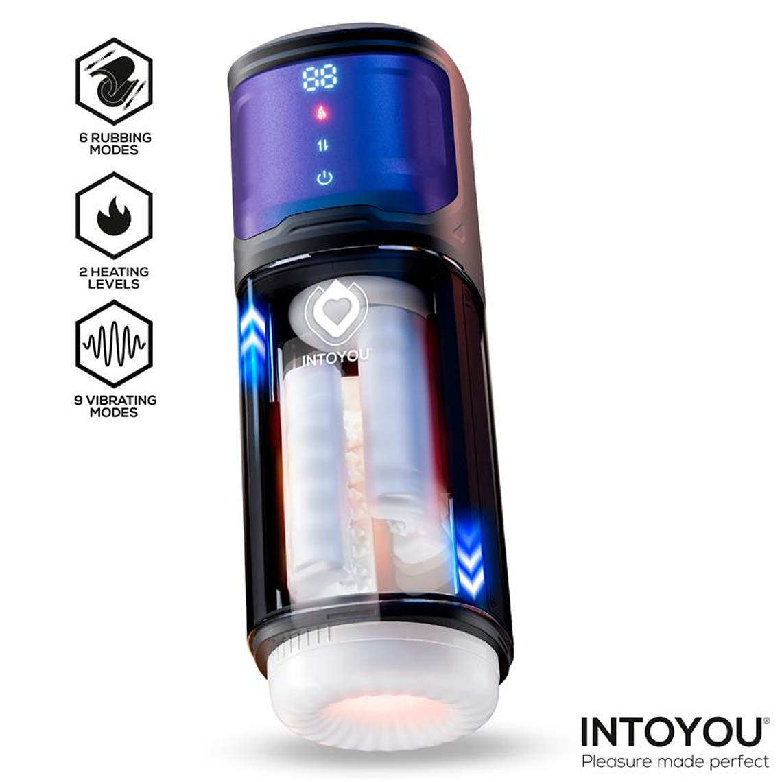 Masturbador Automático com Aquecimento INTOYOU Nextor | Fricção e Vibração 6