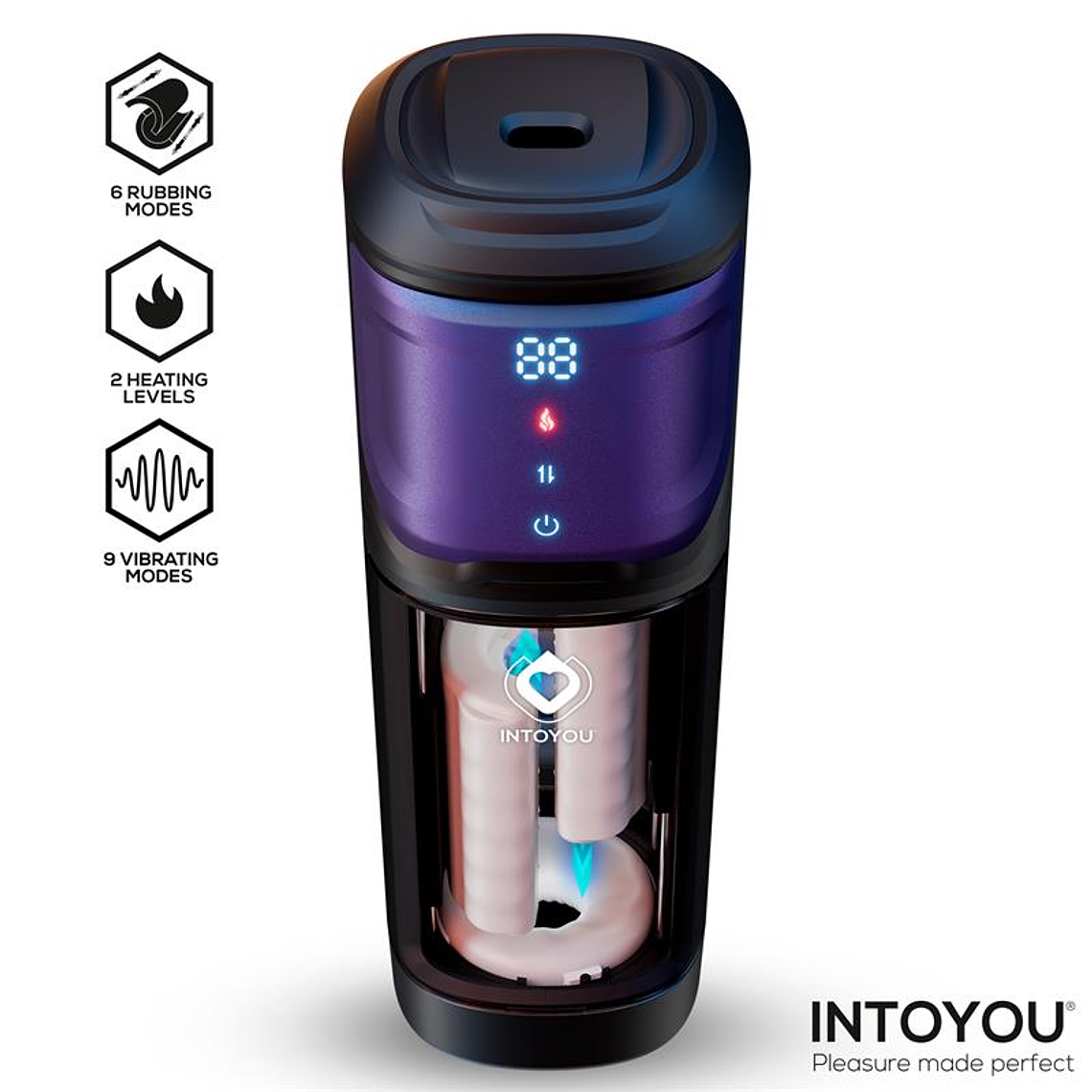Masturbador Automático com Aquecimento INTOYOU Nextor | Fricção e Vibração 2