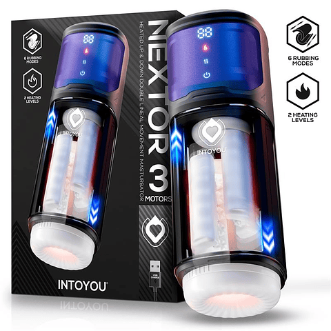 Masturbador Automático com Aquecimento INTOYOU Nextor | Fricção e Vibração