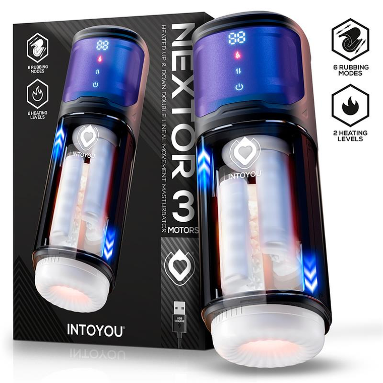 Masturbador Automático com Aquecimento INTOYOU Nextor | Fricção e Vibração 1