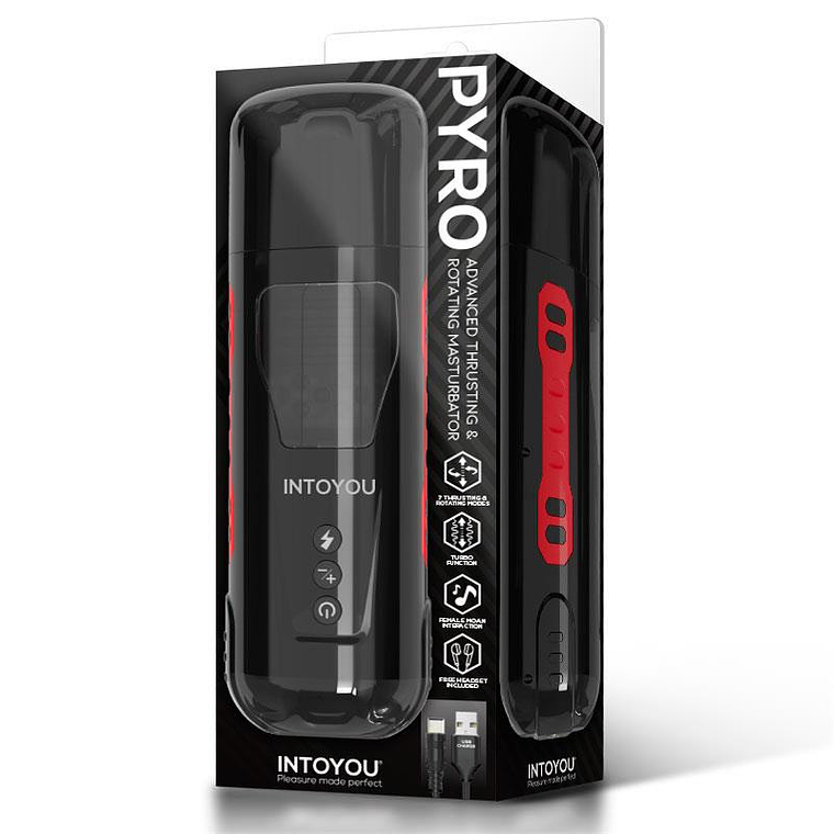 Masturbador Automático com Rotação INTOYOU Pyro | Impulso e Gemidos Turbo 10