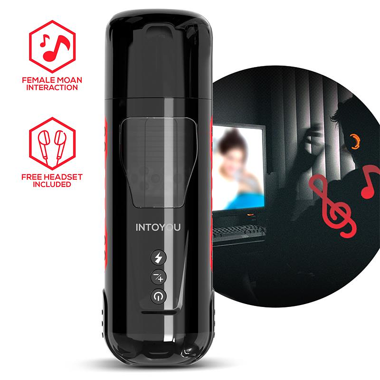 Masturbador Automático com Rotação INTOYOU Pyro | Impulso e Gemidos Turbo 5