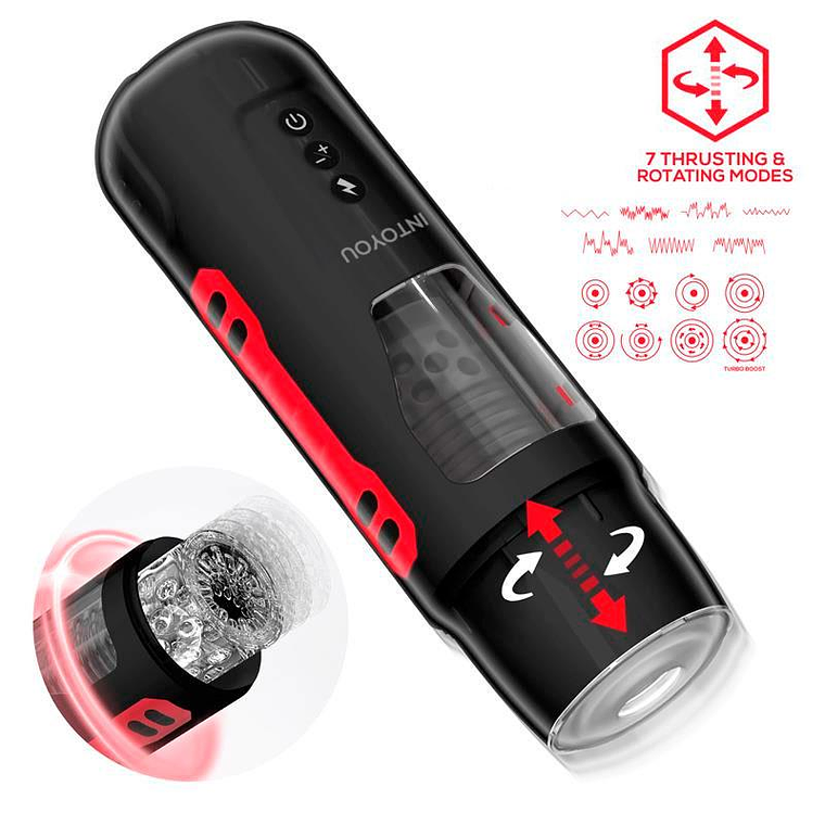 Masturbador Automático com Rotação INTOYOU Pyro | Impulso e Gemidos Turbo 3
