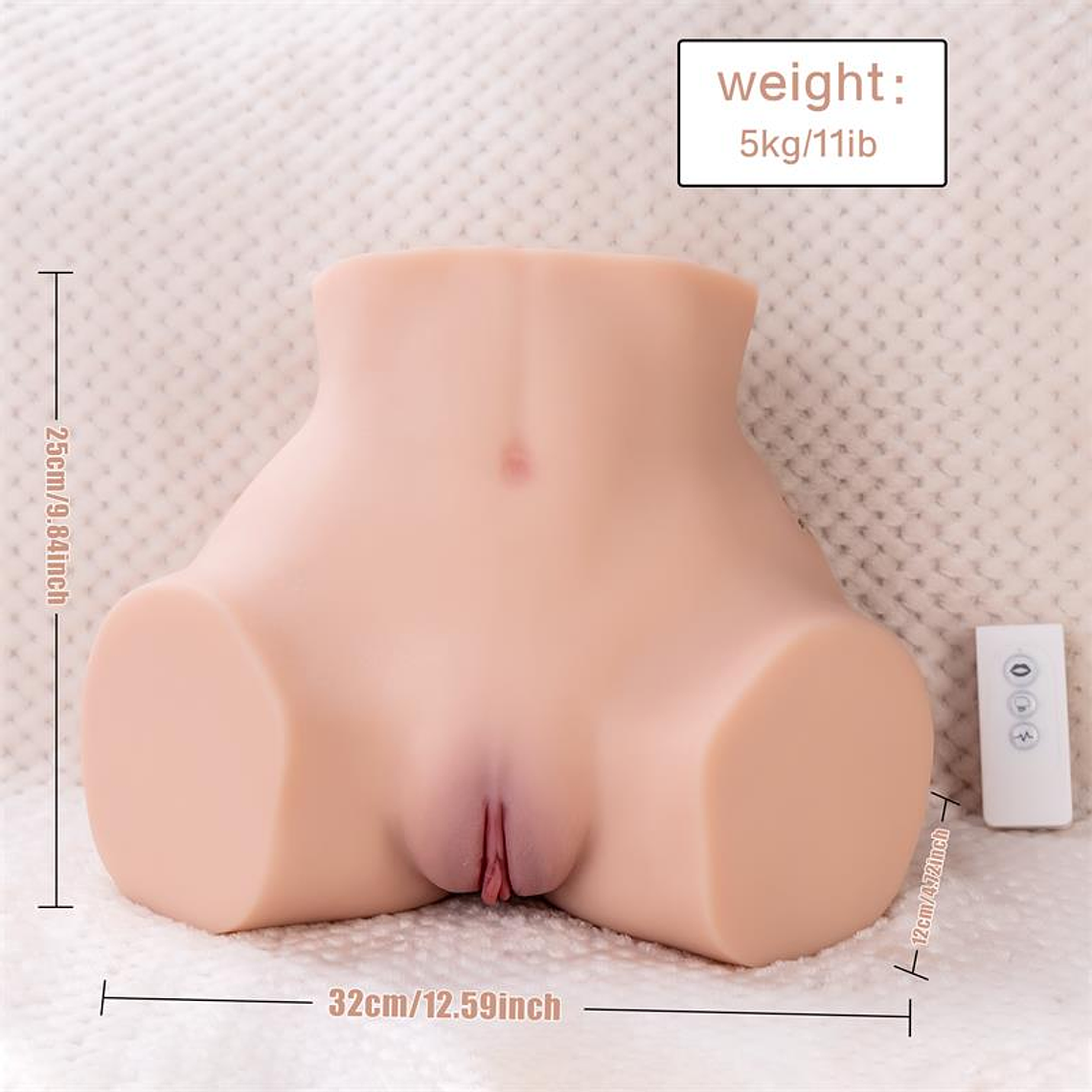 Torso Realista com Sucção XISE Lorna | 5kg Vibração Controle Remoto 11