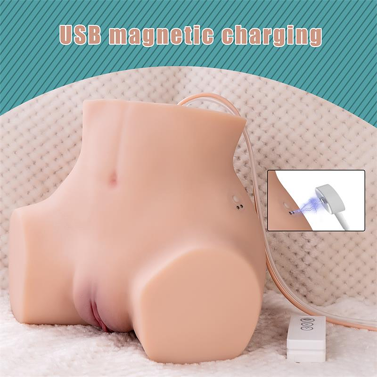 Torso Realista com Sucção XISE Lorna | 5kg Vibração Controle Remoto 5