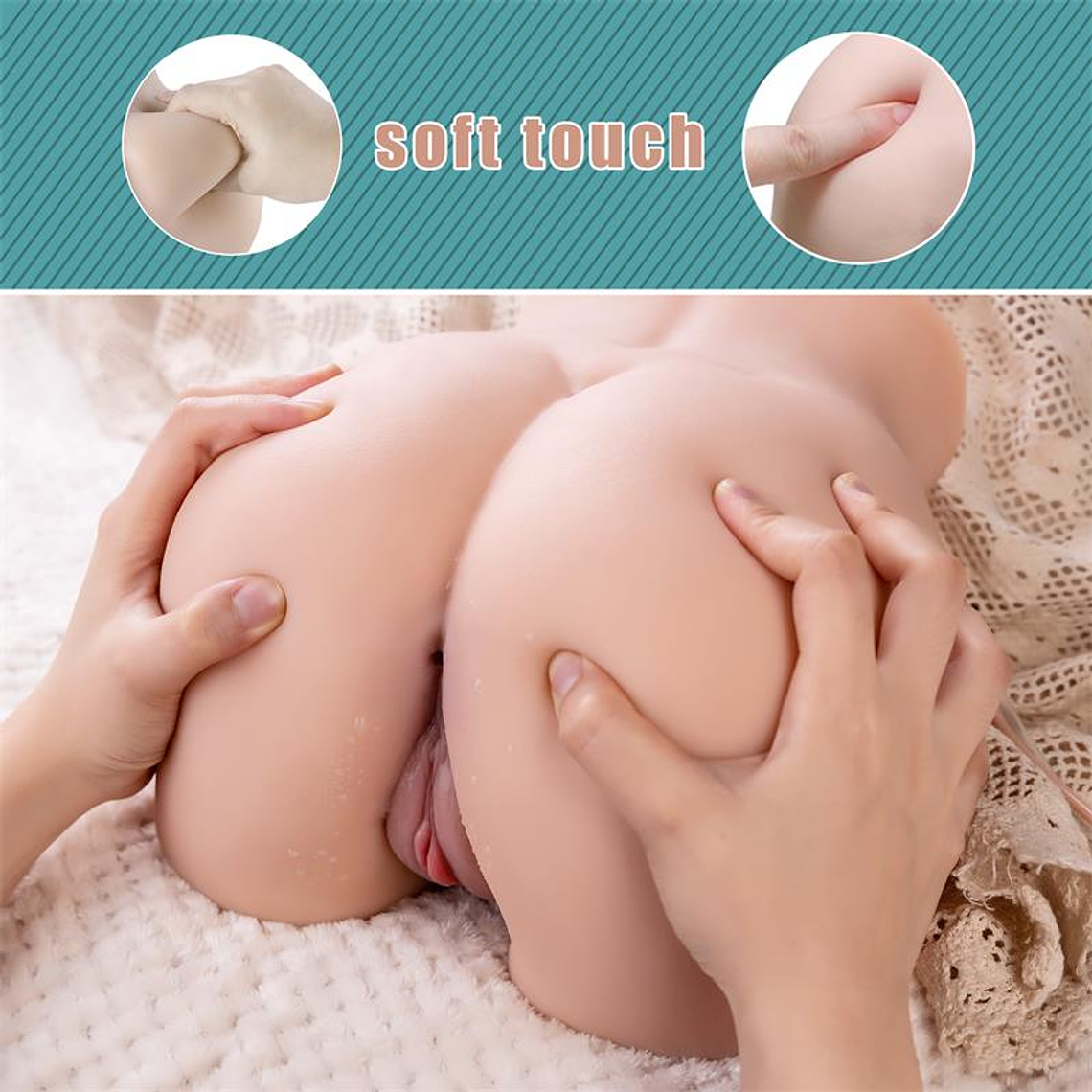 Torso Realista com Sucção XISE Lorna | 5kg Vibração Controle Remoto 4