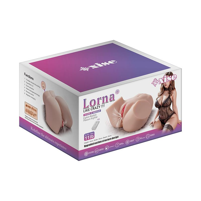 Torso Realista com Sucção XISE Lorna | 5kg Vibração Controle Remoto 12