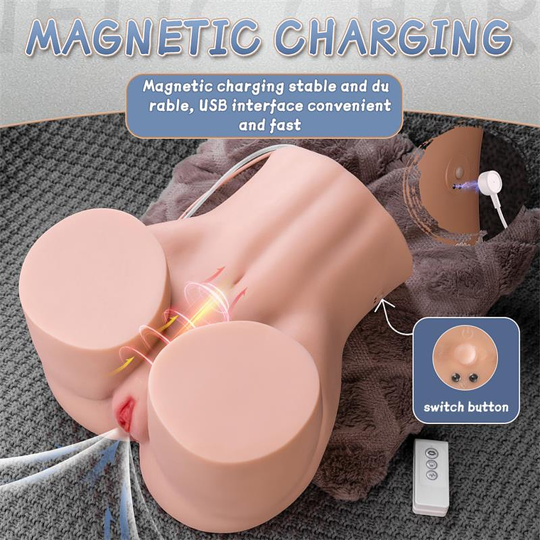 Masturbador Torso Realista com Sucção XISE Bridget | 11kg Vibração IPX7 Controle Remoto 3