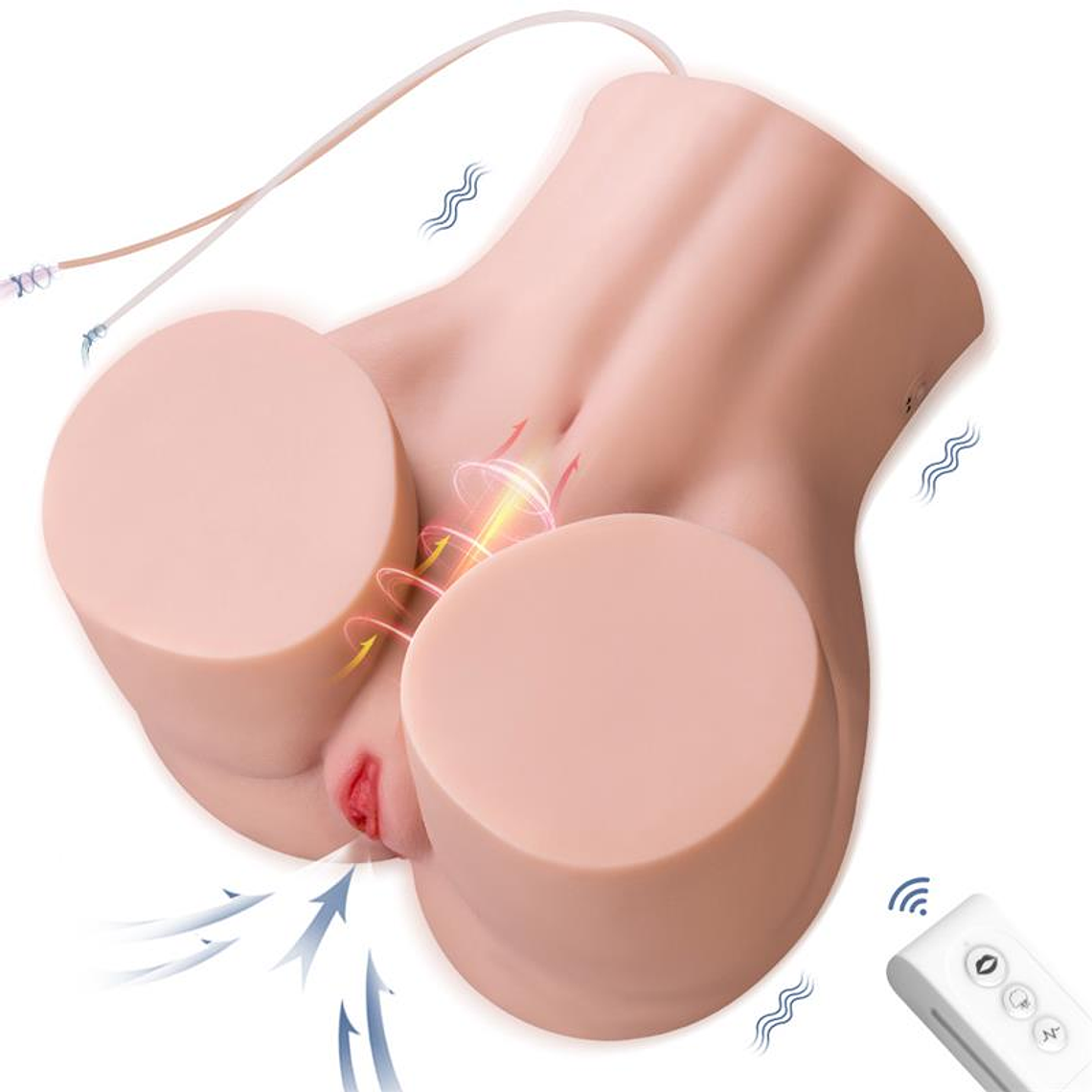 Masturbador Torso Realista com Sucção XISE Bridget | 11kg Vibração IPX7 Controle Remoto 9