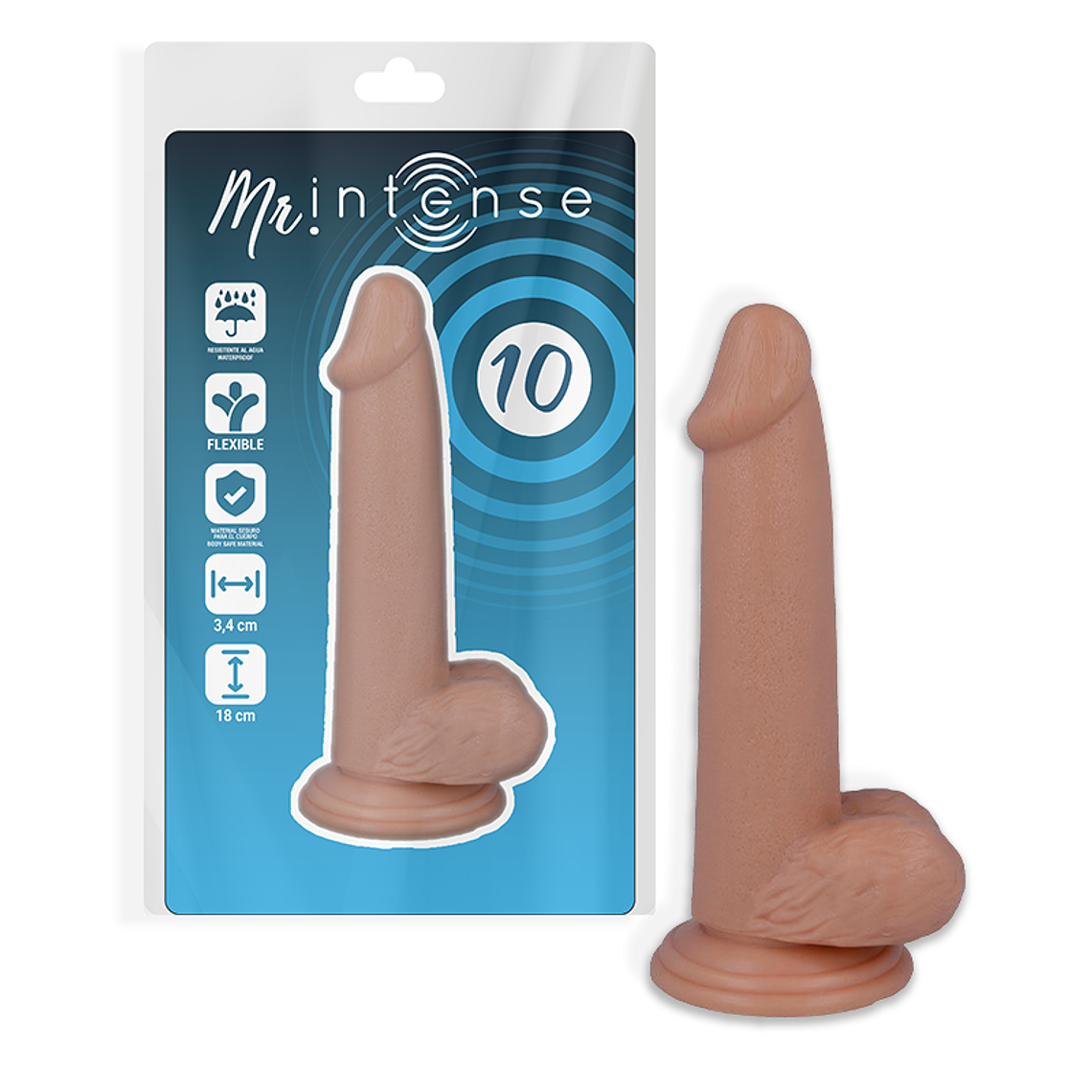 MR INTENSE - 10 REALISTIC PENIS 18 CM -O- 3.4 CM 1