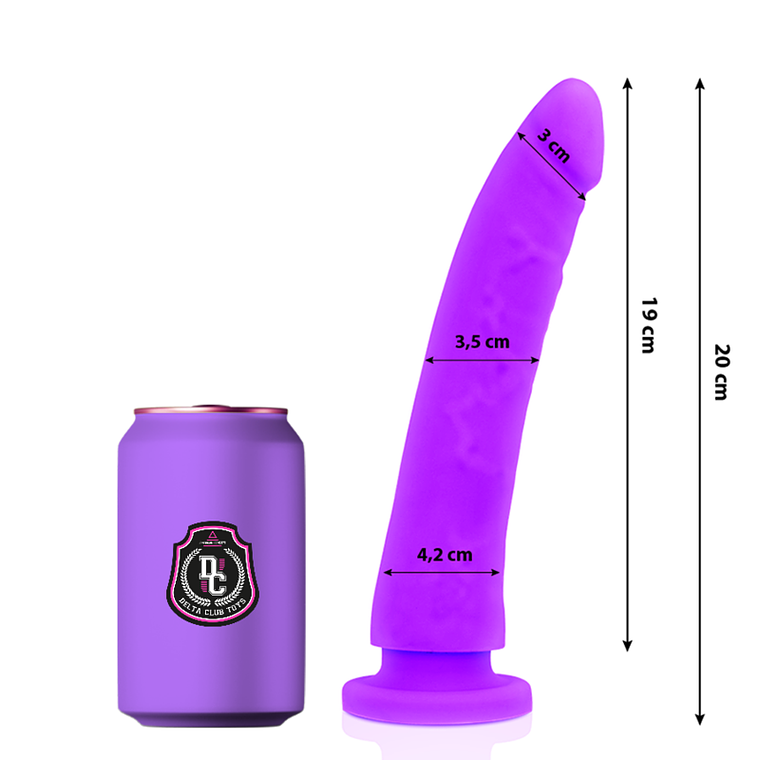 DELTA CLUB - TOYS LILAC DILDO MEDICAL SILICONE 20 CM -O- 4 CM 1