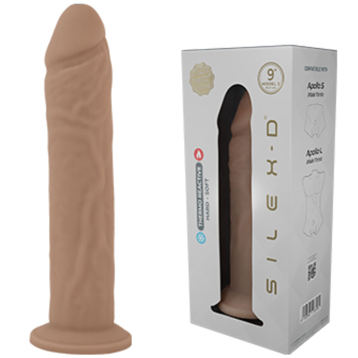 SILEXD - MODELO DE PÊNIS REALISTA 9 SILICONE LÍQUIDO 22,8 CM 1