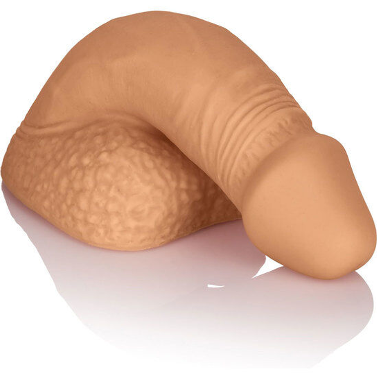 CALEXOTICS - EMBALAGEM DE SILICONE PÊNIS 12.75 CM CARAMELO 1