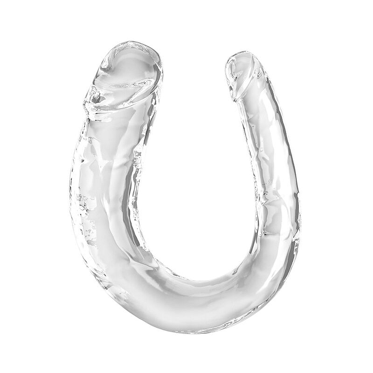 KING COCK - DOUBLE TROUBLE DILDO DUPLO 33 CM TRANSPARENTE 1
