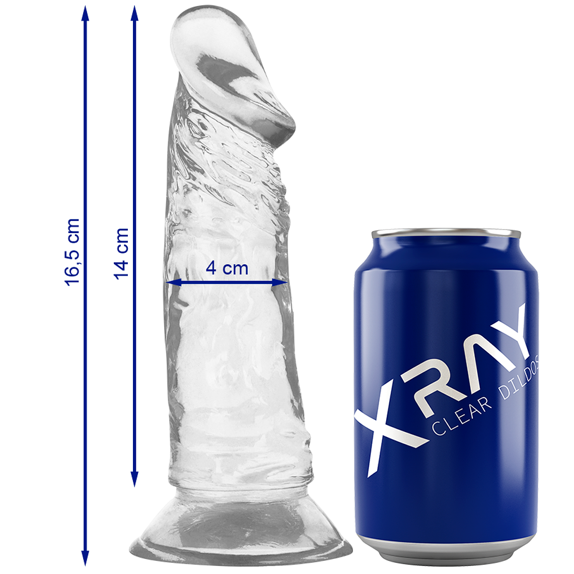 XRAY CLEAR COCK 16.5 CM X 4 CM 1