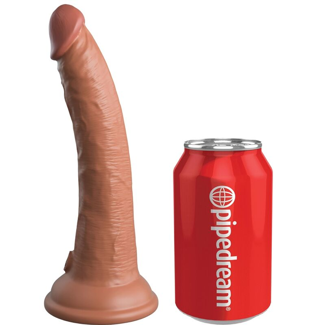 KING COCK - ELITE DILDO DE SILICONE REALÍSTICO 17.8 CM CARAMELO 1