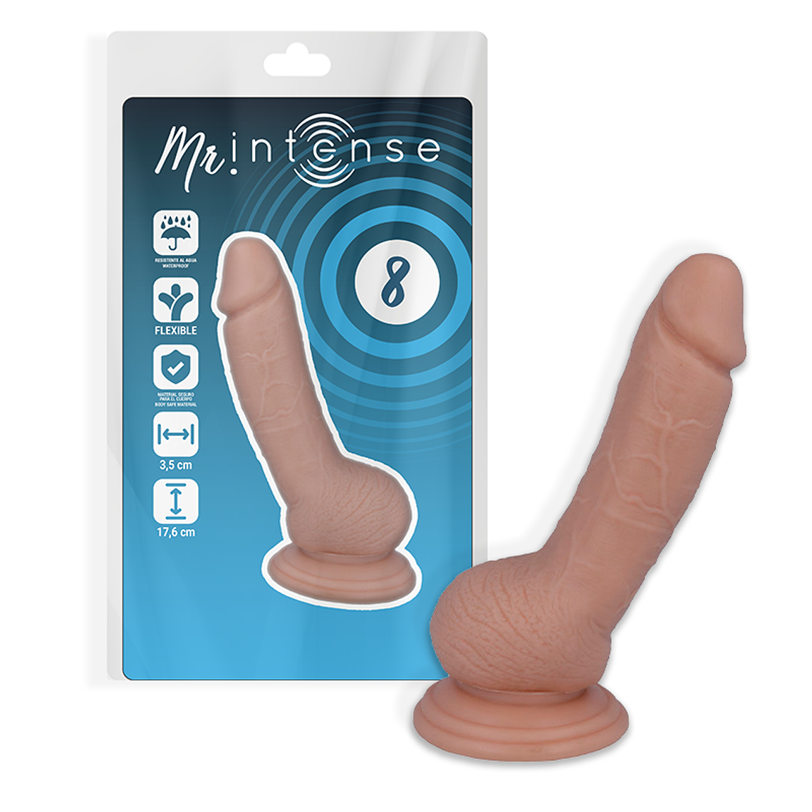 MR INTENSE - 8 REALISTIC PENIS 17.6 CM -O- 3.5 CM 1