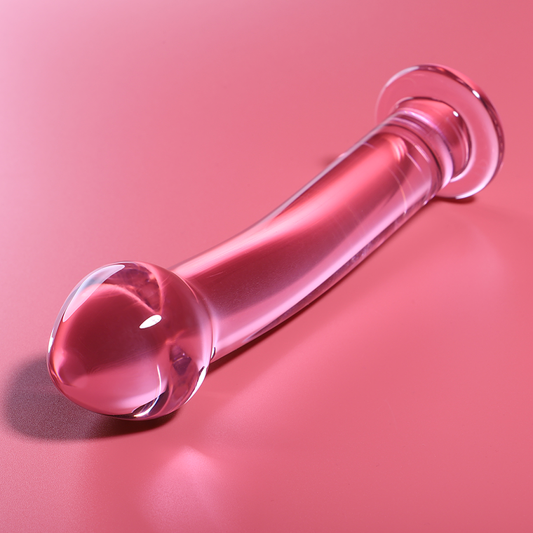 NEBULA SERIES BY IBIZA - MODELO 11 DILDO VIDRO BOROSILICADO ROSA 16 CM -O- 3 CM 1