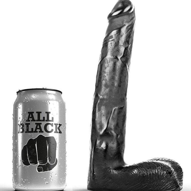 ALL BLACK - DILDO REALÍSTICO 21 CM 1