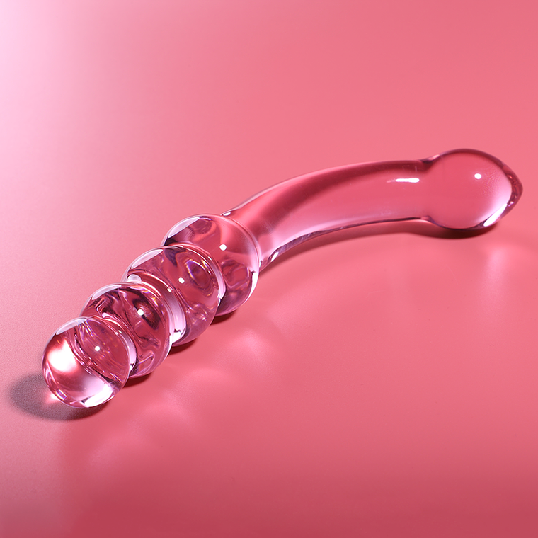 NEBULA SERIES BY IBIZA - MODELO 14 DILDO VIDRO BOROSILICADO ROSA 18.5 CM -O- 3 CM 1