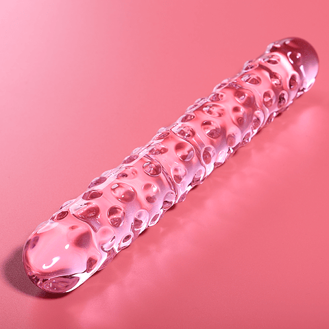NEBULA SERIES BY IBIZA - MODELO 15 DILDO VIDRO BOROSILICADO ROSA 18.5 CM -O- 3 CM