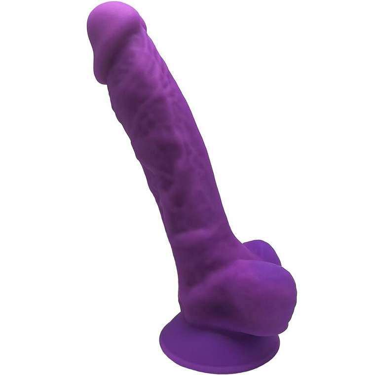 SILEXD - MODELO 1 PÊNIS REALÍSTICO PREMIUM SILEXPAN SILICONE VIOLETA 17.5 CM 1