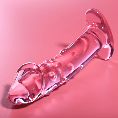 NEBULA SERIES BY IBIZA - MODELO 19 DILDO VIDRO BOROSILICADO ROSA 18.5 CM -O- 4 CM
