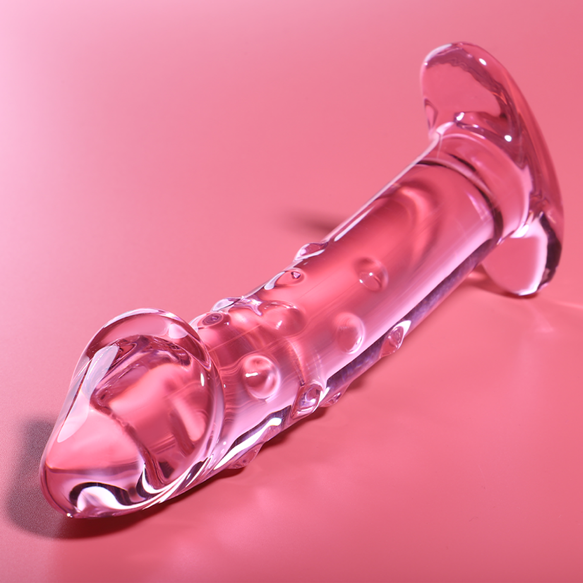 NEBULA SERIES BY IBIZA - MODELO 19 DILDO VIDRO BOROSILICADO ROSA 18.5 CM -O- 4 CM 1