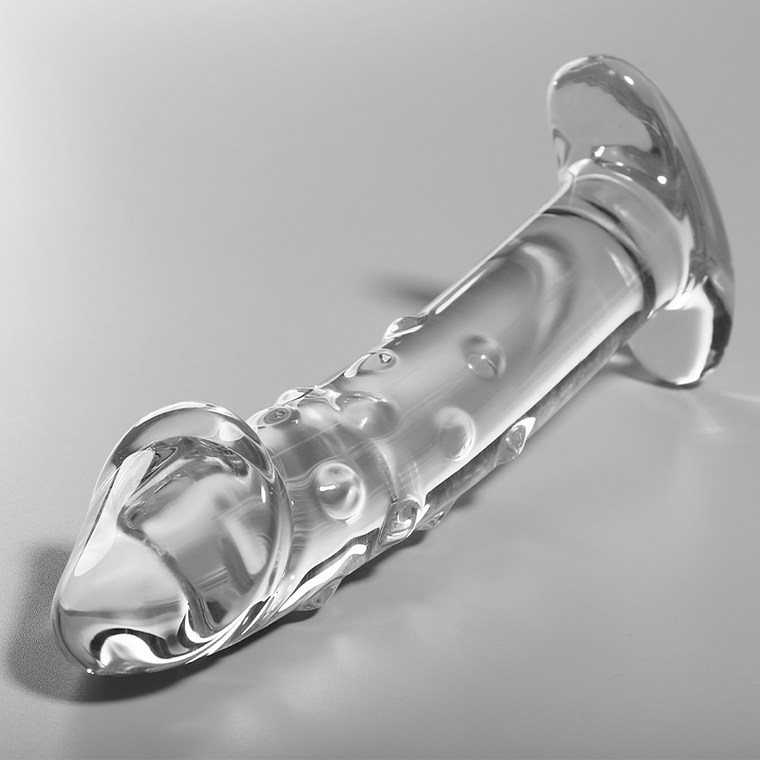 NEBULA SERIES BY IBIZA - MODELO 19 DILDO VIDRO BOROSILICADO TRANSPARENTE 18.5 CM -O- 4 CM 1