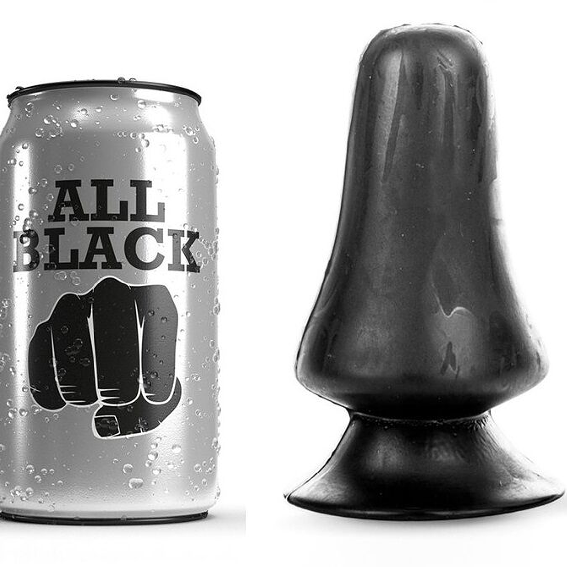 ALL BLACK - PLUG ANAL 12 CM 1