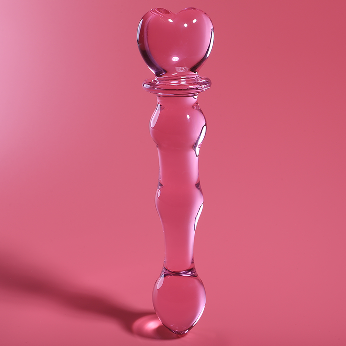 NEBULA SERIES BY IBIZA - MODELO 21 DILDO VIDRO BOROSILICADO ROSA 20.5 CM -O- 3.5 CM 1